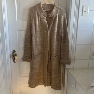 Vintage Tan Knit Cardigan